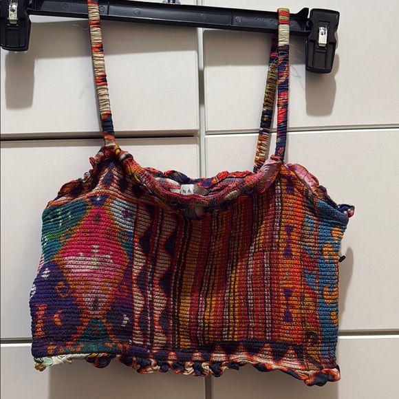 Ranna Gill Tops - Ranna Gill Multicolor Knit Crop Top